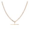 9ct Yellow Gold T-Bar Curb Chain 20"