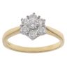 18ct Yellow Gold 0.50ct Brilliant Cut Diamond Cluster Ring