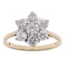 9ct Yellow Gold Cubic Zirconia Cluster Ring