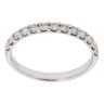 9ct White Gold 0.50ct Brilliant Cut Diamond Half Eternity Ring