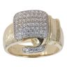 9ct Yellow Gold Cubic Zirconia Boxing Glove Ring