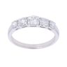 Platinum 1ct 5 Stone Diamond Ring