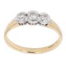 18ct Yellow Gold 0.30ct Brilliant Cut Diamond Trilogy Ring