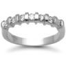 9 Carat White Gold 40pts Bar Set Ring