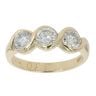 18ct Yellow Gold 1.30ct Diamond Trilogy Ring