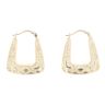 9ct Yellow Gold Patterned Handbag Creole Earrings