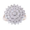 9ct Yellow Gold 2.00ct Brilliant Cut Diamond Cluster Ring