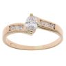 18ct Yellow Gold 0.40ct Marquise Cut Diamond Solitaire Ring