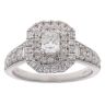 Platinum 1.15ct Diamond Cluster Ring