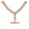 9ct Rose Gold Albert T-Bar Chain 18"