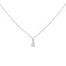 18ct White Gold 0.45ct Pear Cut Diamond Pendant And Chain 16"