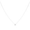 9ct White Gold 0.50ct Lab Grown Brilliant Cut Diamond Solitaire Pendant and Chain 18"