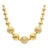 14ct Yellow Gold Graduated Bead Fancy Chain 20"