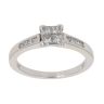 18ct White Gold 0.45ct Princess Cut Diamond Cluster Ring