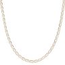 9ct Yellow and White Gold Diamond Cut Fancy Chain 18"