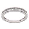 9ct White Gold 0.33ct Brilliant Cut Diamond Half Eternity Ring