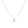 9ct Yellow Gold 0.50ct Brilliant Cut Diamond Pendant And Chain 18"