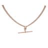 9ct Rose Gold Albert T-Bar 20"