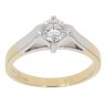 18ct Yellow And White Gold 0.50ct Brilliant Cut Diamond Solitaire Ring