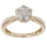 9ct Yellow Gold 0.33ct Brilliant Cut Diamond Cluster Ring