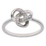Silver Cubic Zirconia Knot Ring By Icesia
