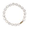 9ct Yellow Gold White Topaz Bracelet 7.5"