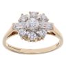 9ct Yellow Gold Cubic Zirconia Cluster Ring