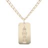 9ct Yellow Gold Ingot And Square Link Curb Chain