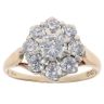 9ct Yellow Gold Cubic Zirconia Cluster Ring