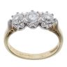 18ct Yellow Gold 1.00ct Brilliant Cut Diamond Trilogy Ring