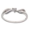 Silver Cubic Zirconia Solitaire Fancy Ring