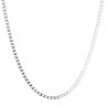 9ct White Gold Curb Chain 18"