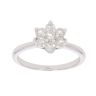 9ct White Gold 0.50ct Brilliant Cut Diamond Cluster Ring
