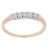 9ct Yellow Gold 0.25ct Diamond Five Stone Ring