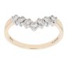 9ct Yellow Gold 0.33ct Diamond Wishbone Ring