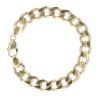 9ct Yellow Gold Curb Bracelet 8"