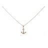 14ct Yellow & White Gold Child's Anchor Pendant & Chain