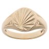 9ct Yellow Gold Patterned Signet Ring
