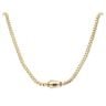 14ct Yellow Gold Monaco Cube Plain Lock Chain 28"