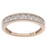 9ct Yellow Gold 0.75ct Brilliant Cut Diamond Half Eternity Ring