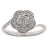 9ct White Gold 0.25ct Brilliant Cut Diamond Cluster Ring