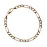 9ct Yellow Gold Figaro Bracelet 8.5"