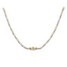 14ct Yellow And White Gold Monaco Spin Plain Lock Twist Chain 22"
