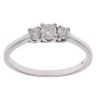 18ct White Gold 0.40ct Brilliant Cut Diamond Trilogy Ring