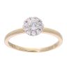 18ct Yellow Gold Diamond 0.40ct Cluster Ring