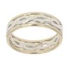 9ct Yellow and White Gold Celtic Band