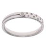 9ct White Gold 0.10ct Diamond Fancy Ring