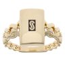 14ct Yellow Gold Monaco Classic Plain Signet Ring