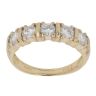 18ct Yellow Gold Moissanite Five Stone Ring