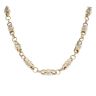 14ct Yellow And White Gold Lion Chain 22"